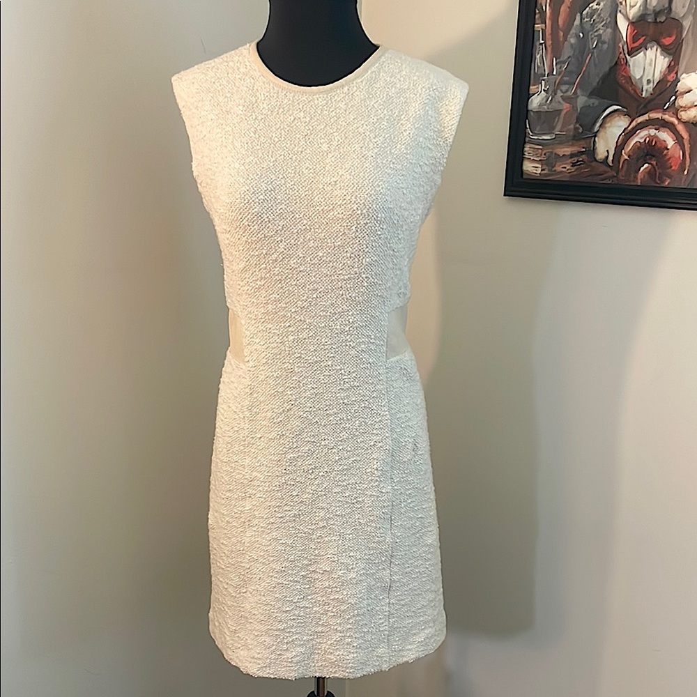 Rebecca Taylor Tweed Sleeveless Boucle Sheath Dress Size 8